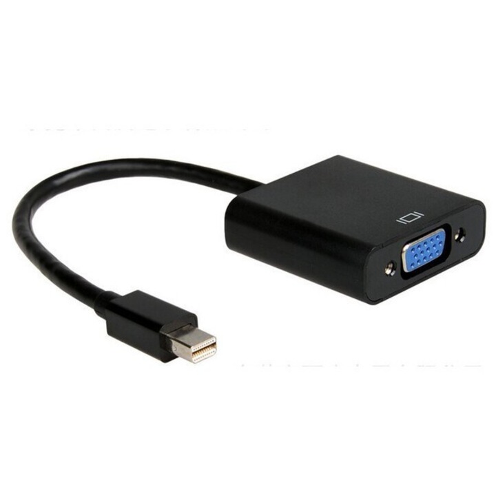 Akyga Mini DisplayPort-VGA adapter (f), fekete