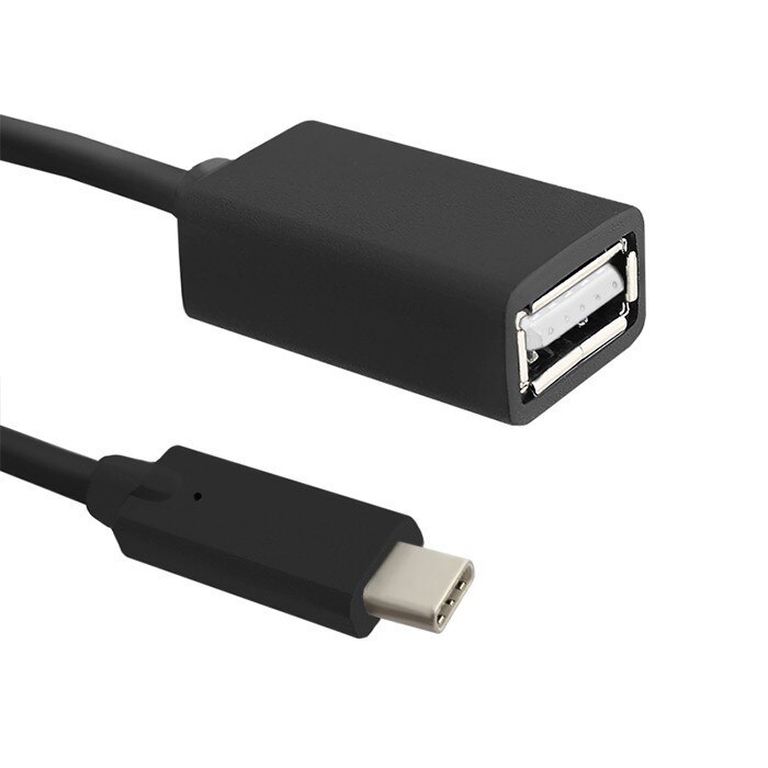 Cablu adaptor Qoltec USB 3.1 Tip C tata la USB 2.0 mama, 25 cm
