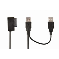 Adaptor Gembird, USB (m), Sata Slim SSD, Negru