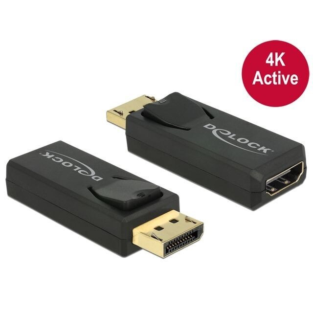 Adaptor Displayport la HDMI, 4K, Lungime 1.2 m, Delock, Negru