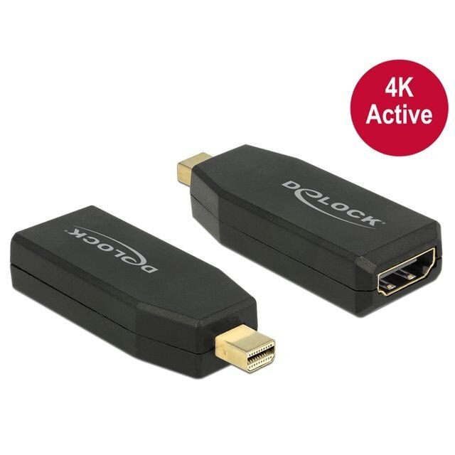 Adaptor Displayport Mini la HDMI, Active 4k, Delock, Negru