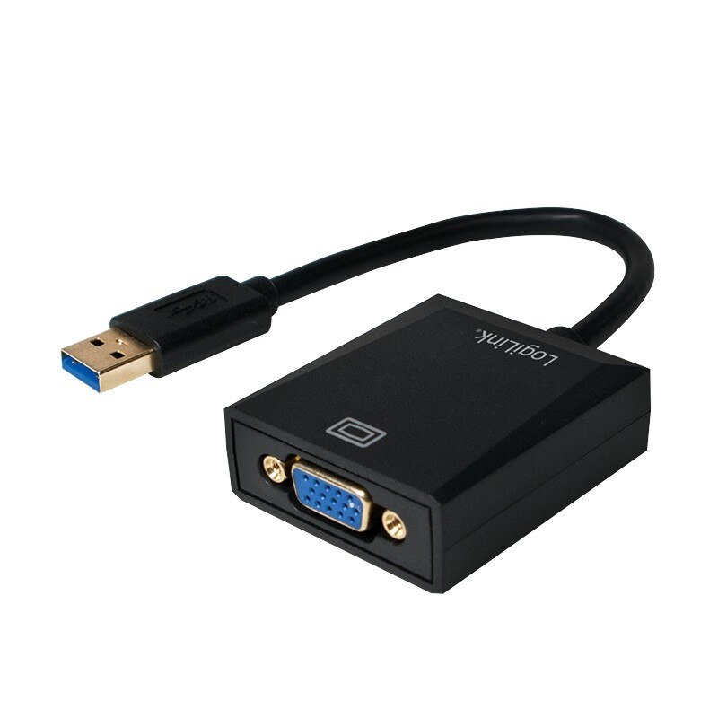 Adaptor Logilink USB 3.0 - VGA, Negru