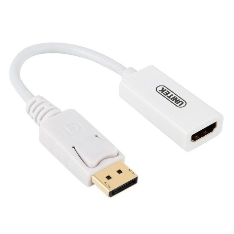 Adaptor Displayport la Hdmi 4k; Y6332, Unitek, Alb eMAG.ro