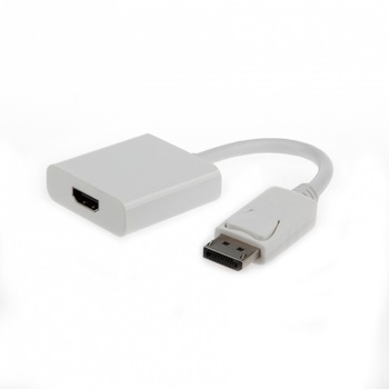 Adaptor Gembird, DisplayPort (m) la HDMI-I (f), 24+5, Alb Adaptor Gembird, DisplayPort (m) la HDMI-I (f), 24+5, Alb