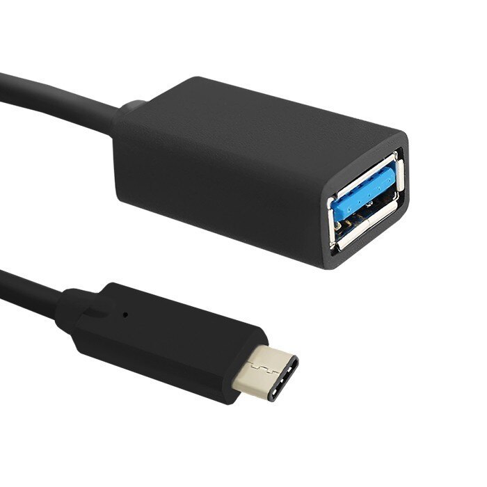 Cablu adaptor Qoltec USB 3.1 Tip C tata la USB 3.0 Tip A mama, 25 cm