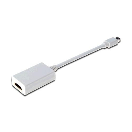 Adaptor Displayport 1.1 la Minidp-HDMI, Lungime 15 cm, Assmann, Alb
