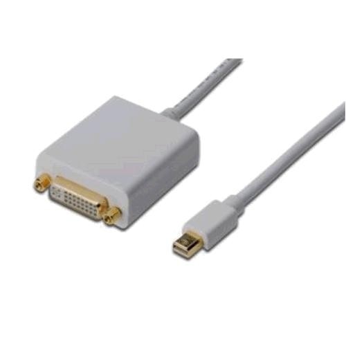 Adaptor Dsiplayport 1.1 la Mini Displayport/DVI, Lungime, 0.15 m, Assmann, Alb