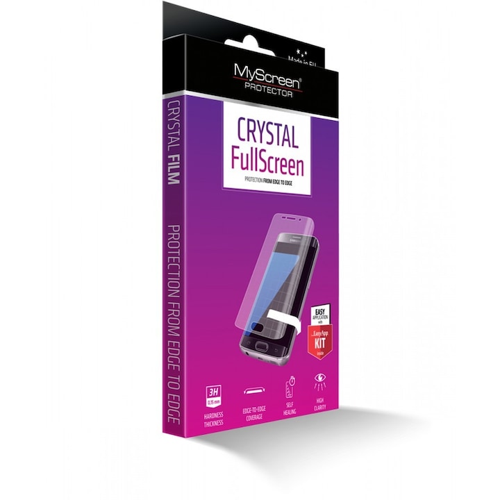 Folie de protectie curbata Crystal FullScreen pentru Samsung S8 Plus