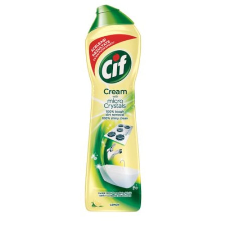 Почистващ препарат Cif Cream Lemon, Крем, 250 мл