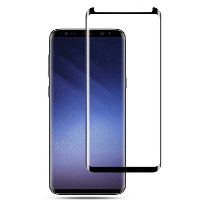 5D Стъклен протектор Samsung Galaxy S8, Черен