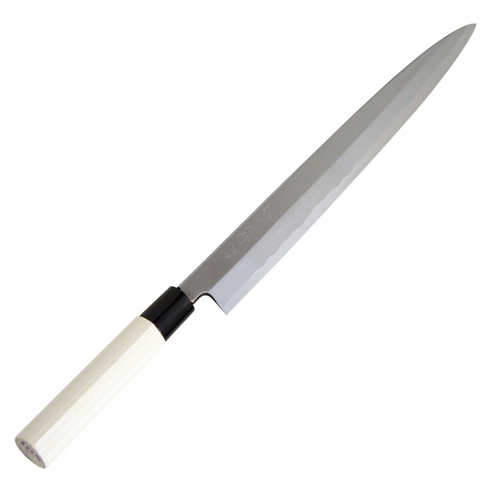 Cutit pentru feliere, Masahiro, Bessen Yanagiba, Otel carbon, 300 mm