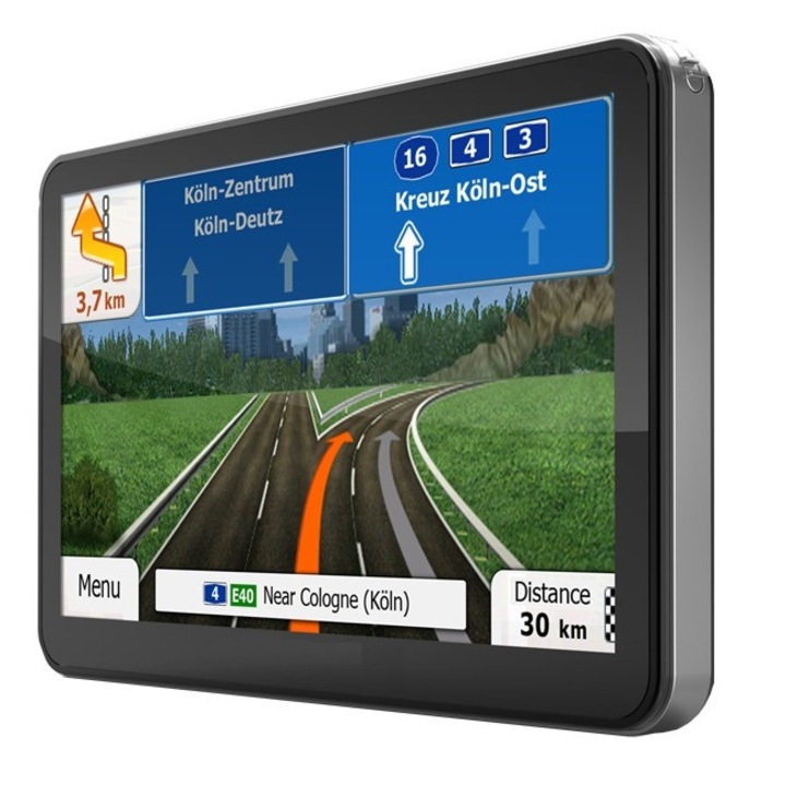 GPS Navigáció 7", teljes Európa + Ingyenes térképfrissítés a teljes élettartam alatt, 8GB