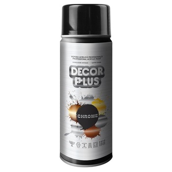 Spray vopsea cu efect crom auriu 400 ml Spray vopsea cu efect crom auriu 400 ml