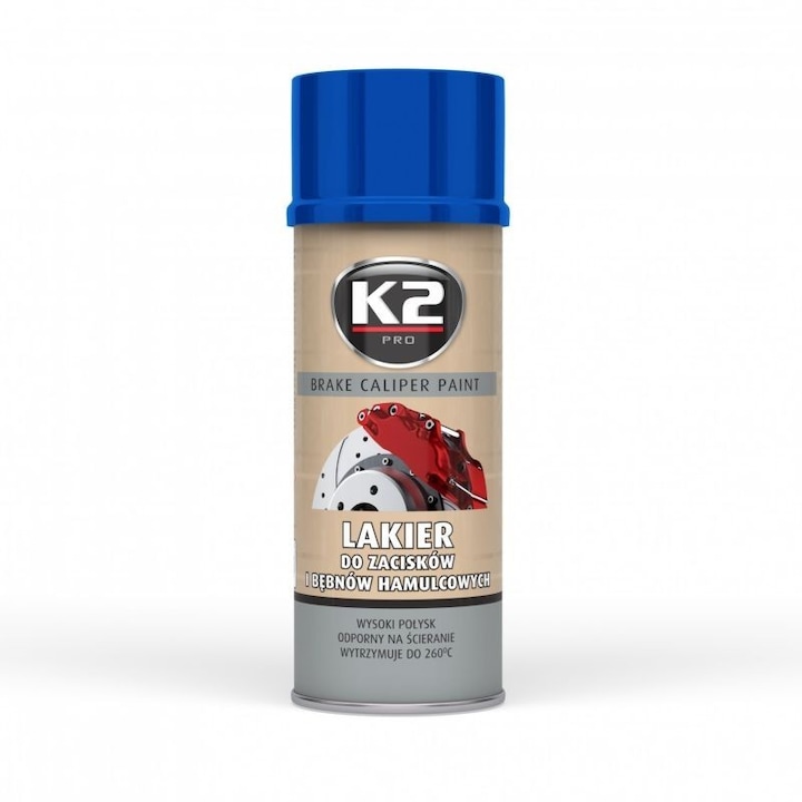 K2 Caliper Paint féknyereg festék spray, 400 ml, kék