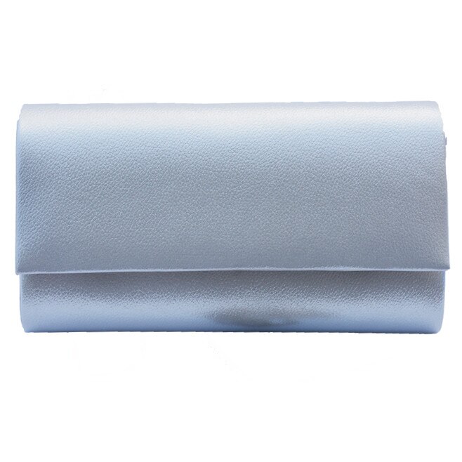 Poseta cu design imprimat in material, D&J Exclusive,Argintiu