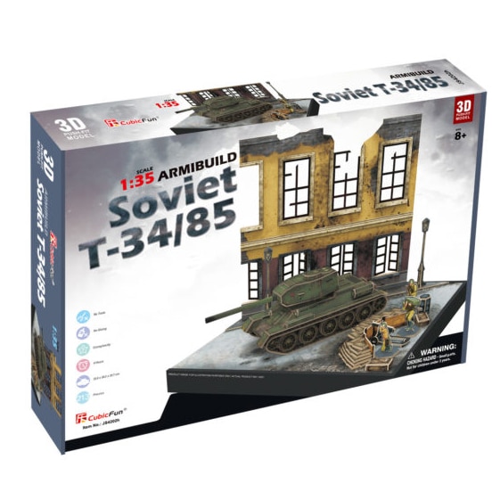 Puzzle 3D CubicFun, Tancuri rusesti, 213 piese