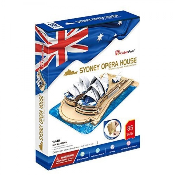 Puzzle 3D CubicFun, Opera din Sydney , 85 piese