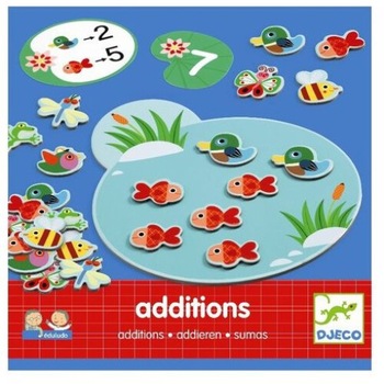Eduludo Addition, joc cu calcule, Djeco Multicolor Eduludo Addition, joc cu calcule, Djeco Multicolor