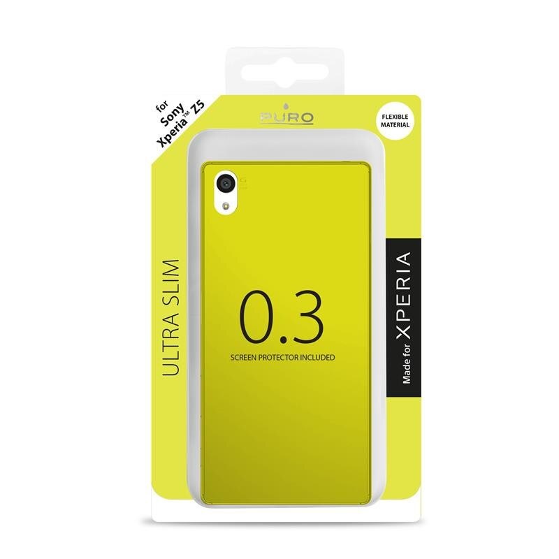 Husa de protectie Puro Ultra Slim pentru Sony Xperia Z5, Verde lime