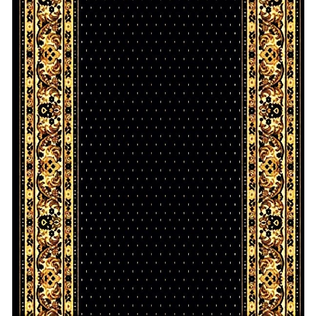 Traversa Covor, Lotos 588, Negru, 80x300 cm, 1800 gr/mp