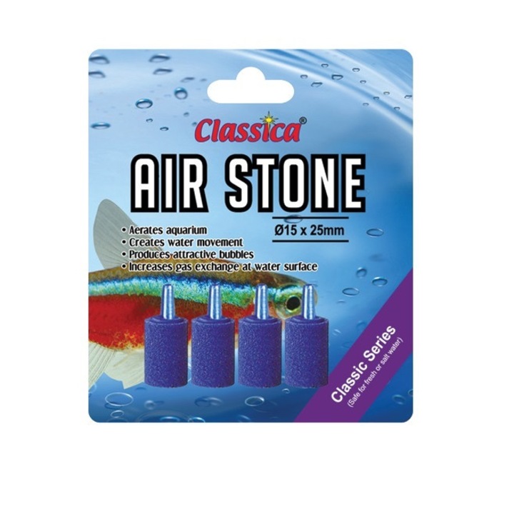Set 4 pietre aer cilindrice de aerat acvariu 15x25MM