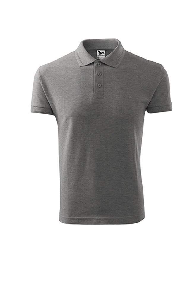Tricou barbati, Malfini, Polo,, Gri inchis