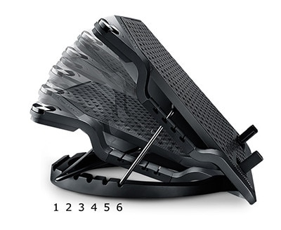 Base para Notebook Ergostand Iii C/ 01 Ventoinha de 230mm Cor Preta   R9 nbs e32k gp   Cooler