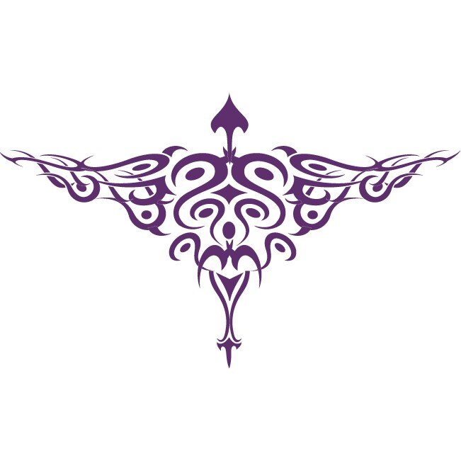 Tribalul elegantei - Sticker Decorativ - Indigo - 90 x 150 cm