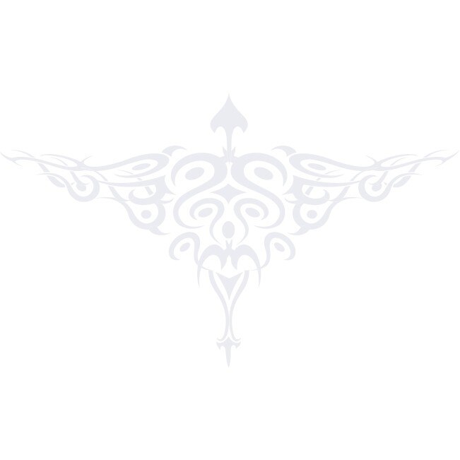 Tribalul elegantei - Sticker Decorativ - Alb polar - 68 x 113 cm