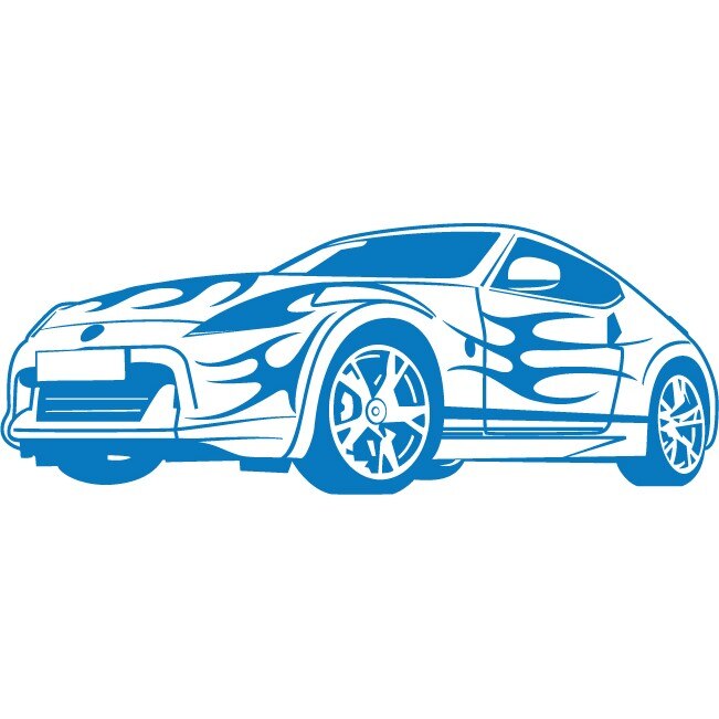 Nissan 350z - Sticker Decorativ - Albastru - 57 x 150 cm