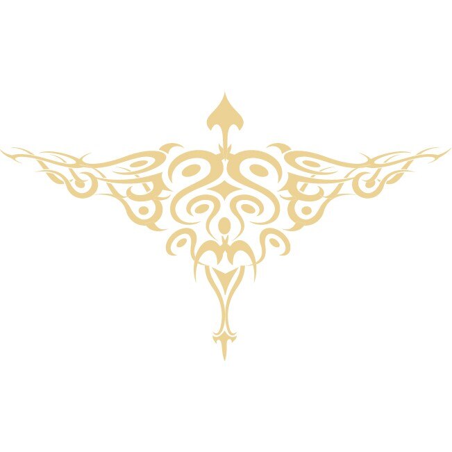 Tribalul elegantei - Sticker Decorativ - Bej - 90 x 150 cm