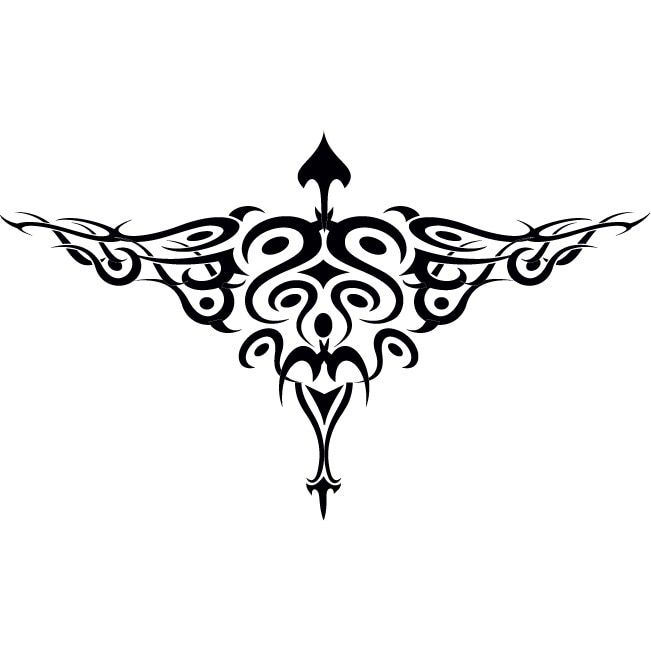 Tribalul elegantei - Sticker Decorativ - Negru - 90 x 150 cm