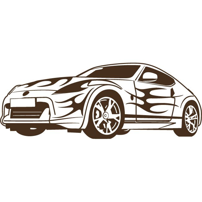 Nissan 350z - Sticker Decorativ - Choco - 57 x 150 cm