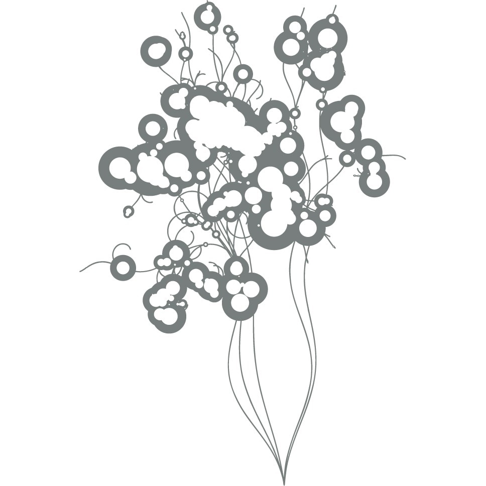 Eleganta intr-un stil modern - Sticker Decorativ - Gri Metal - 100 x 149 cm