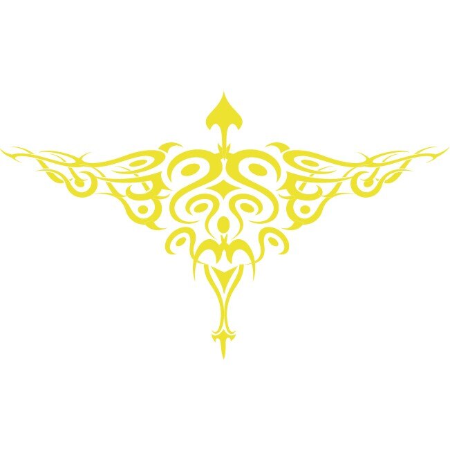 Tribalul elegantei - Sticker Decorativ - Lemon - 68 x 113 cm