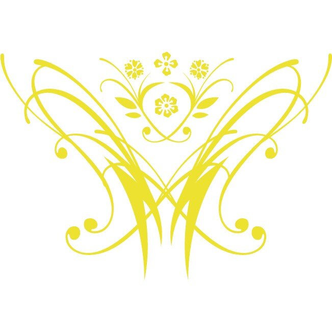Florile moderne - Sticker Decorativ - Lemon - 145 x 100 cm