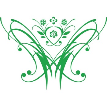 Florile moderne - Sticker Decorativ - Verde - 109 x 75 cm Florile moderne - Sticker Decorativ - Verde - 109 x 75 cm