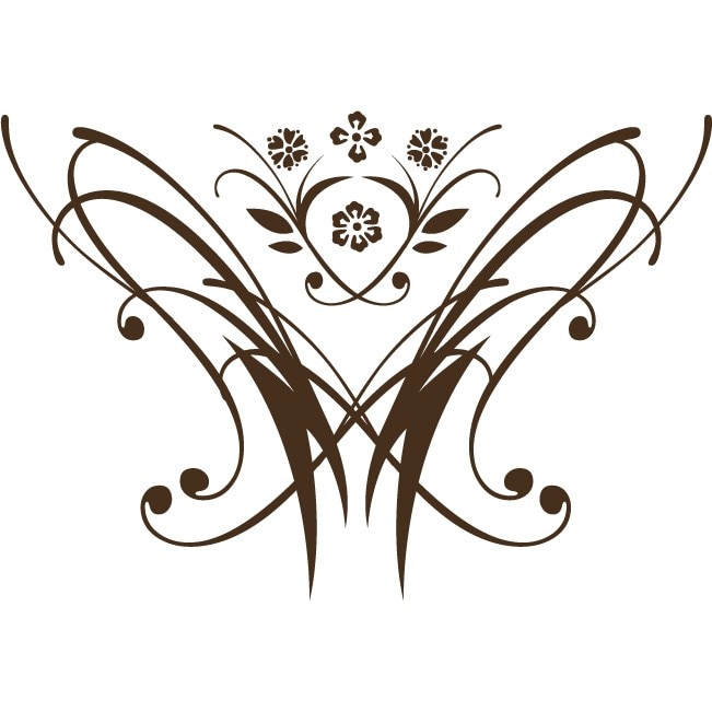 Florile moderne - Sticker Decorativ - Choco - 109 x 75 cm