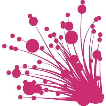 Iarba cu buline - Sticker Decorativ - Magenta - 110 x 115 cm Iarba cu buline - Sticker Decorativ - Magenta - 110 x 115 cm