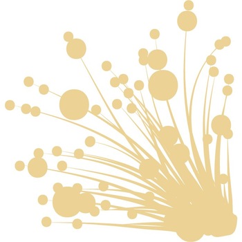 Iarba cu buline - Sticker Decorativ - Bej - 110 x 115 cm Iarba cu buline - Sticker Decorativ - Bej - 110 x 115 cm