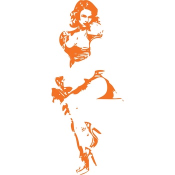 Domnisoara atragatoare - Sticker Decorativ - Portocaliu - 75 x 182 cm Domnisoara atragatoare - Sticker Decorativ - Portocaliu - 75 x 182 cm