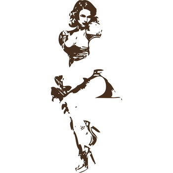 Domnisoara atragatoare - Sticker Decorativ - Choco - 56 x 137 cm Domnisoara atragatoare - Sticker Decorativ - Choco - 56 x 137 cm