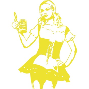 Femeia bavareza - Sticker Decorativ - Lemon - 110 x 150 cm Femeia bavareza - Sticker Decorativ - Lemon - 110 x 150 cm