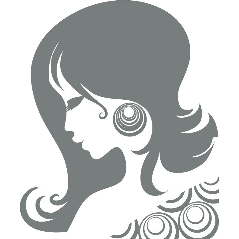 Femeia abstracta - Sticker Decorativ - Gri Metal - 83 x 99 cm