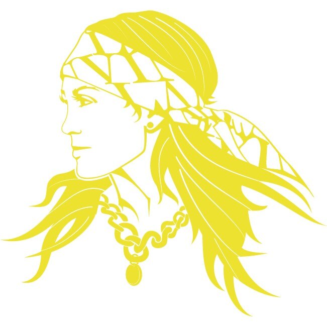 Femeia serioasa - Sticker Decorativ - Lemon - 89 x 83 cm