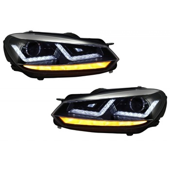 Set 2 Faruri Osram LED compatibil cu VOLKSWAGEN Golf 6 VI (2008-2012) Crom LEDriving Semnal Dinamic Set 2 Faruri Osram LED compatibil cu VOLKSWAGEN Golf 6 VI (2008-2012) Crom LEDriving Semnal Dinamic