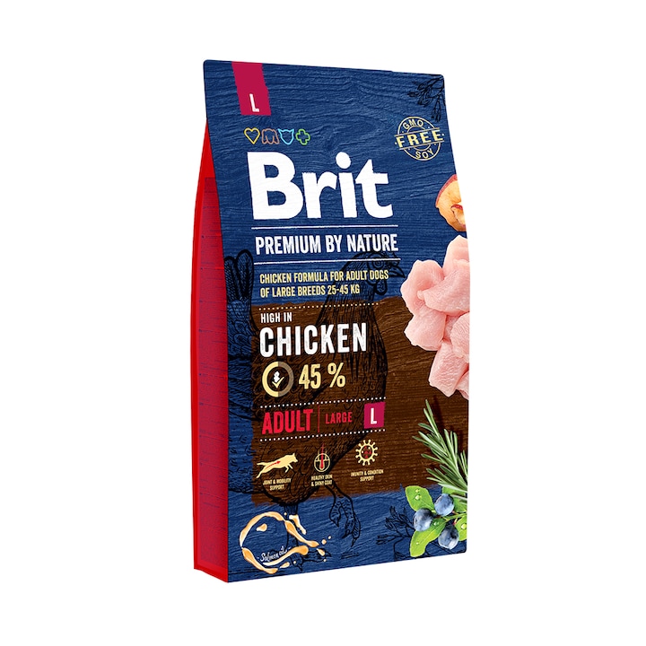 Brit Premium by Nature Adult L száraz kutyaeledel, 8 Kg