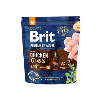 Hrana uscata pentru caini Brit Premium, Adult M, 1 Kg Hrana uscata pentru caini Brit Premium, Adult M, 1 Kg