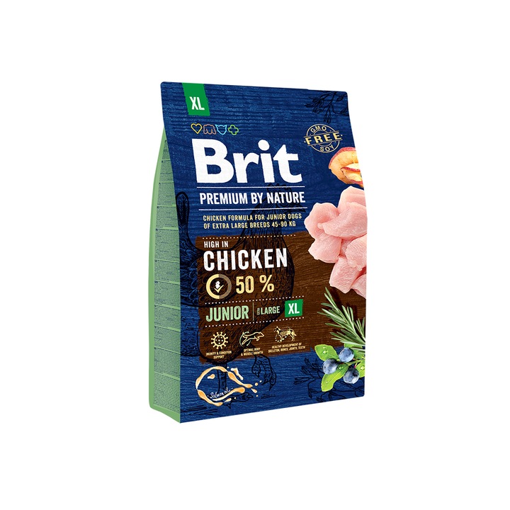 Hrana uscata pentru caini Brit Premium, Junior XL, 3 Kg