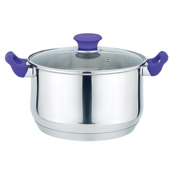 Oala MUHLER MR-4676, 26x14 cm, Inox, Mov Oala MUHLER MR-4676, 26x14 cm, Inox, Mov